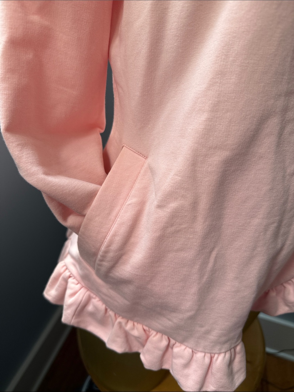 Matilda Jane Light Pink Ruffle-Front Jacket - Picture 4 of 12